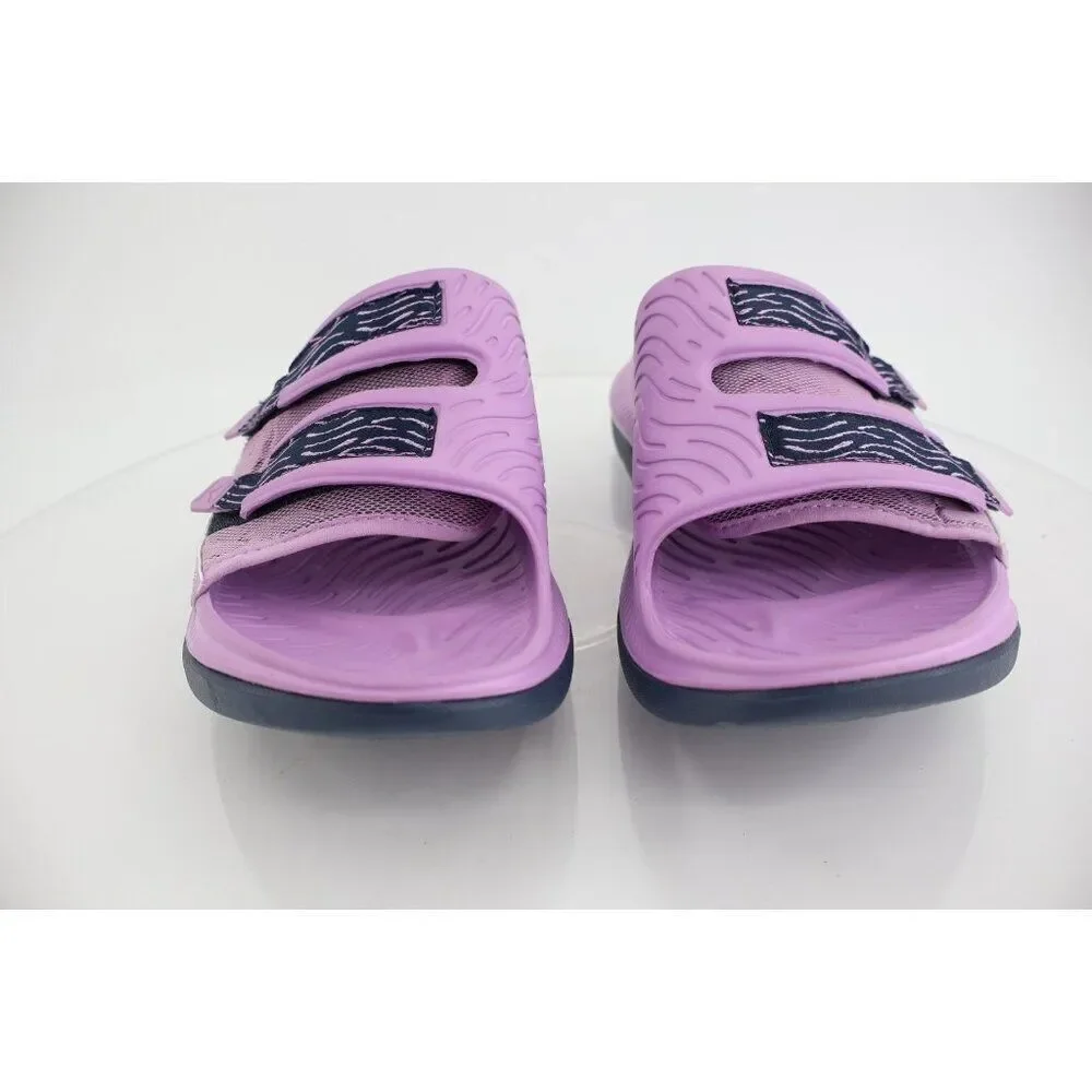 Hoka One One Violet Bloom Ora Luxe Recovery Slide Sandals Mens Size 14